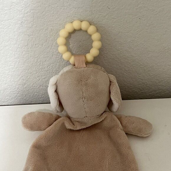 Douglas Baby Auggie Tan Puppy Teether Security Blanket Lovey Lovie - Picture 8 of 9